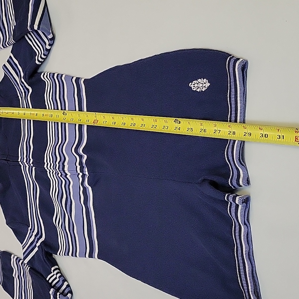 NWOT Free People Movement Blue It's Cold Outside Playsuit Navy Striped Sz XS - Picture 12 of 17